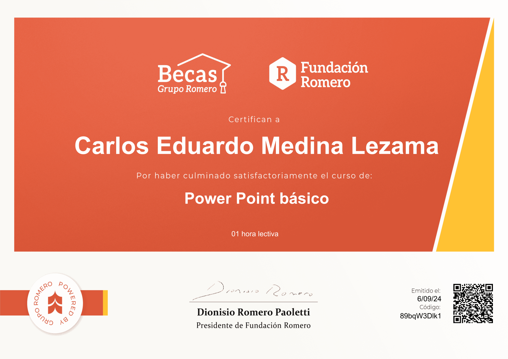 Power Point Básico - Grupo Romero - Carlos Eduardo Medina Lezama